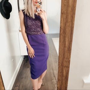 Michael Kors Collection | Purple Embellished Dress